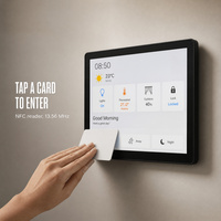 Tablette Android murale Q101S 10,1 pouces pour la réservation de salles de réunion, contrôle d'accès BMS, PoE, RS232, RS485, écran tactile