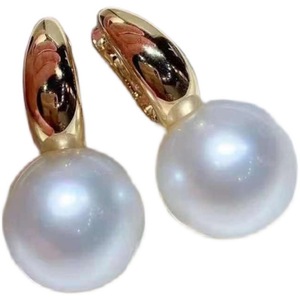 Accessoires en argent S925 pour la création de bijoux, perles rondes de 8 à 11 mm avec un fermoir d'oreille en argent vide 21151 pour boucles d'oreilles à clous - Product Image 5