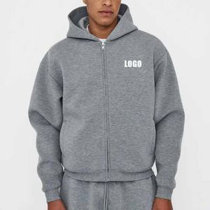 เสื้อฮู้ดดี้ผ้าฝ้ายทรงบ็อกซี่ แขนยาวแบบดรอปโชลเดอร์ ตัดเย็บแบบครอป ปักโลโก้  สำหรับผู้ชาย  ระบายอากาศได้ดี กันลม  แบบยูนิเซ็กซ์  หรูหรา - Product Image 3