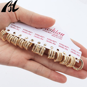 C-732-1,C-709 grosir anting zirkonia 14K dan 18K berlapis emas desain modis trendi dengan zirkon batu utama terbuat dari kuningan - Product Image 4