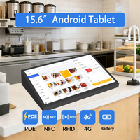Tablette PC de bureau Wi-Fi 15,6 pouces avec système d'exploitation Android 15 RK3576, affichage numérique pour signalisation