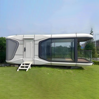 2025 Nouveau Design Préfabriqué Navire Capsule Cabine Maison de Vacances Luxe Portable Mobile Hôtel Resort Maison Mobile Prêt à Expédier