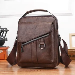 Factory Outlet High Quality Men's Bag Multifunction Shoulder Street Business Messenger Bag Tablet Computer Mini Shoulder Bag