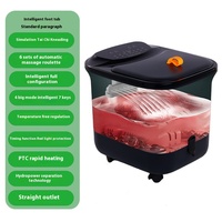 NINGDECRIUS Machine de massage électrique automatique pour usage domestique avec fonction musicale et chauffante, bain de pieds à température constante pour une immersion profonde