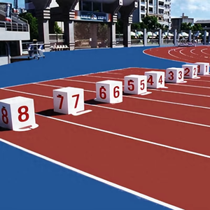 La pista prefabbricata è una pista sportiva in gomma approvata dall'associazione internazionale delle federazioni di atletica leggera per gli stadi - Product Image 5