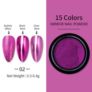 Vente chaude bricolage 15 couleurs Nail Art <span class=keywords><strong>miroir</strong></span> Pigment poudre paillettes Dip poudre or <span class=keywords><strong>Rose</strong></span> brillant Chrome <span class=keywords><strong>miroir</strong></span> poudre ongles - Product Image 5
