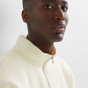 Dernier modèle Sweatshirts à capuche en molleton 100% coton d'hiver à fermeture éclair pour hommes Sweatshirts de haute qualité chauds et écologiques respirants Streetwear - Product Image 1