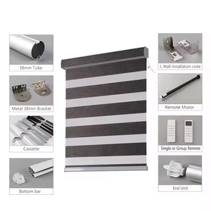 Persianas Eléctricas Inteligentes SAMADHI de Doble Capa, Cortina Doble, Persiana Zebra Motorizada para Ventana - Product Image 4