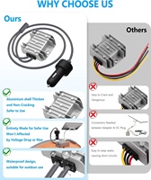 Starlink Mini 12V 12-24V 30V 3.5A Adaptateur secteur Prise allume-cigare Tout nouveau résistant à l'eau Protection contre les courts-circuits pour