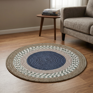 <b>Round</b> Braided Cotton <b>Placemat</b> For Dining Table Decoration And Tablemat Presentation Hotels Restaurants Wedding Parties And Homes - Product Image 1