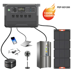 Top Selling 1200W 1008Wh LiFePO4 Pure Sine Wave Solar MPPT Wireless Charging Portable Power Station - Product Image 1