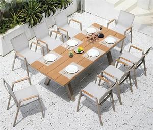 Conjunto de Mesa y Sillas para Restaurante, Muebles Modernos de Patio para Hotel, Mesa y Sillas de Comedor de Aluminio para Exteriores - Product Image 2