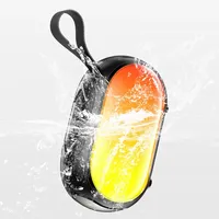 AWEI KA1 Inalámbrico para 5.3, Altavoz Estéreo Portátil de 2 Altavoces, Subwoofer, IPX4 Impermeable, Refuerzo de Bajos, LED RGB, 10W, Alimentado por Batería