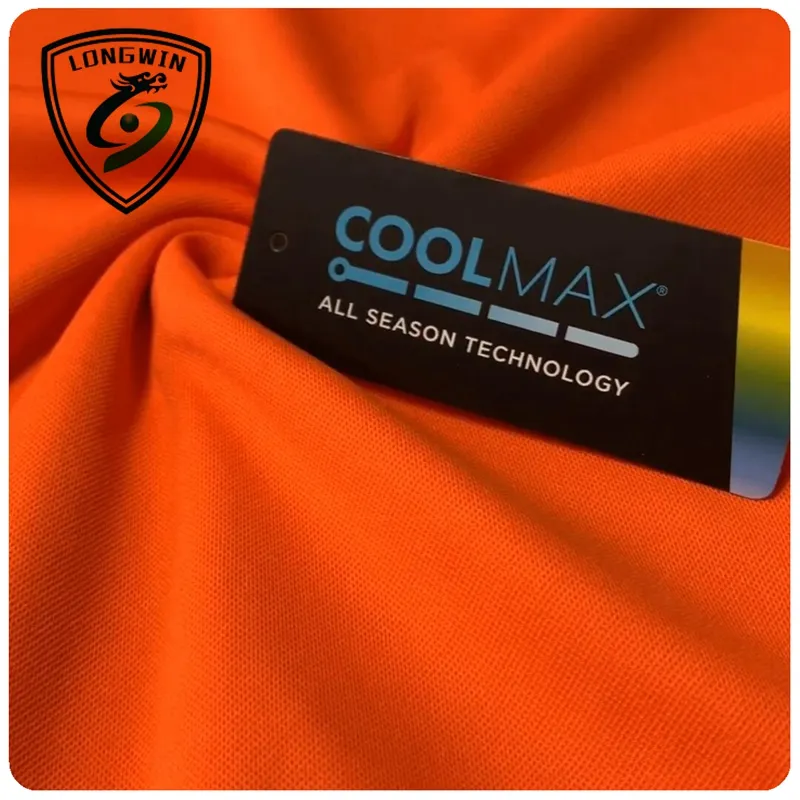 Produttori di abbigliamento coolmax materiale 100% poliestere asciutto rapido pique tessuto di maglia