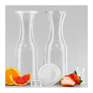 โถแก้วพร้อมฝาปิดโถสําหรับบาร์มิโมซ่าความจุ <span class=keywords><strong>35</strong></span> ออนซ์ตกแต่งบรัชโถน้ําข้างเตียงภาชนะน้ําส้ม - Product Image 3