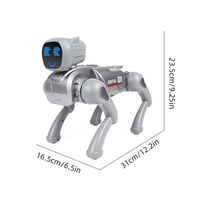 Juguete Robot Simulado, Perro Inteligente con Control Remoto por IA, Aplicación Programable, Música y Luces