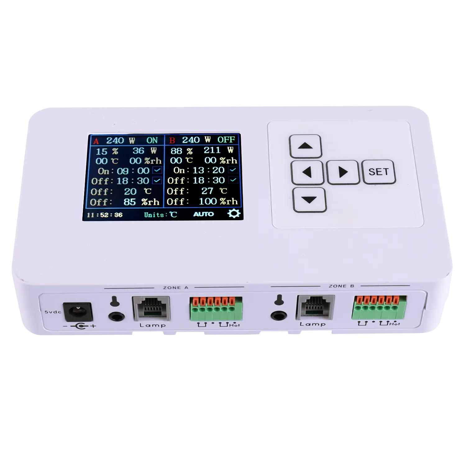 Phlizon Full Spectrum Smart Controller LED Grow Light Controller with 0/1-10V for Indoor Greenhouse Plants Horticulture