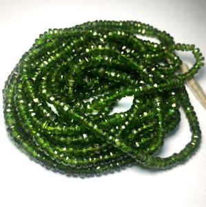 Wholesale Faceted Rondelle Shape <b>Peridot</b> Gemstone Loose Green Color Jewelry for <b>Necklace</b>/Bracelet Natural Quality Stone Beads - Product Image 4