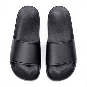 Scarpe sandali Slide <span class=keywords><strong>da</strong></span> <span class=keywords><strong>uomo</strong></span> personalizzate originali pantofole in pelle PU blu Navy con soletta in PVC per uso <span class=keywords><strong>da</strong></span> spiaggia in estate - Product Image 3