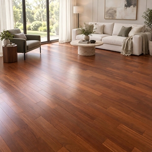 Suelo de <span class=keywords><strong>Madera</strong></span> Maciza de Alta Calidad, <span class=keywords><strong>Madera</strong></span> de Teca Brasileña de <span class=keywords><strong>Color</strong></span> Natural, Parqué de <span class=keywords><strong>Madera</strong></span> Maciza de 18 mm, Apto para Sala de Estar Interior - Product Image 5