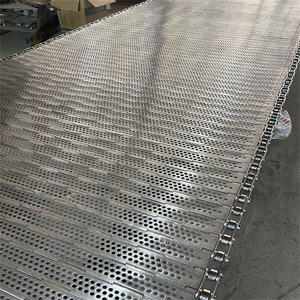 304 paslanmaz çelik zincir plaka bölme delikli zincir plaka gıda kurutma ve temizleme yüksek sıcaklığa dayanıklı konveyör bant - Product Image 4