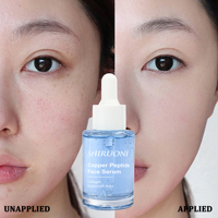 Sérum Visage au Collagène et Peptides de Cuivre Bleu GHK-Cu Végétalien Bio, Réducteur de Pores, Anti-Rides, Éclaircissant, Vente en Gros, OEM ODM