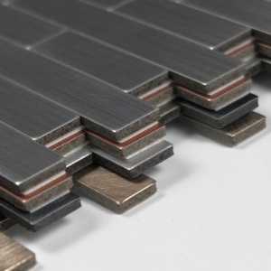 Thiết kế hiện đại Peel Stick Rose Gold nhôm kim loại tỏa sáng Gạch Mosaic cho phòng ngủ nhà bếp phòng tắm hoặc khách sạn trang trí tường - Product Image 5