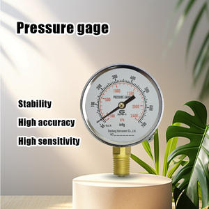 Manomètre de pression sous vide personnalisable, connexion en laiton 1/4 NPT - Product Image 4