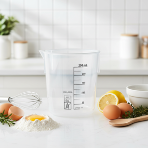 Bécher en PP à forme basse de 100 ml avec impression sérigraphique noire, facile à lire et <span class=keywords><strong>empilable</strong></span>, pour laboratoire BIOSTELLAR - Product Image 1