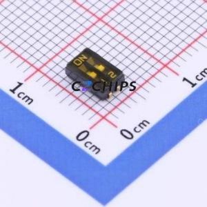 SOJ02 DIP Switch SMD-4P,3.6x5.6mm Switch Single Pole Single Throw 2 1.27mm 25mA - Product Image 1