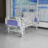 Multi-Function Manual Nursing Hospital Bed With Stryker Frame and Bed Pan Homecare Medical Bed Made From Durable Metal