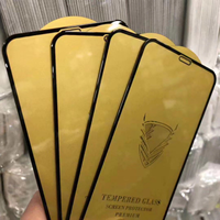 Protection d'écran en verre trempé HD transparent avec colle intégrale pour iPhone Samsung Xiaomi Huawei