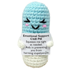 Zorgzame Geschenken: Gehaakte Emotionele Ondersteuningspil | Handgemaakte Kamerdecor | Noodpillen Ornament - Product Image 6