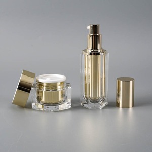 30g 50g 30ml 50ml <span class=keywords><strong>100ml</strong></span> sang trọng tùy chỉnh vàng bạc Acrylic chai chăm sóc da đặt <span class=keywords><strong>container</strong></span> lọ kem bao bì mỹ phẩm - Product Image 6