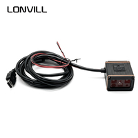 Escáner de Código de Barras Industrial LONVILL con Múltiples Interfaces TTL, USB, RS232, Ethernet, DM, Lectura a 200 mm, Montaje Fijo
