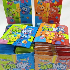 Caramelos <span class=keywords><strong>de</strong></span> gelatina <span class=keywords><strong>de</strong></span> frutas ácidas a granel con cubierta crujiente y centro suave, dulces <span class=keywords><strong>de</strong></span> sabores mixtos al por mayor <span class=keywords><strong>de</strong></span> fábrica OEM para venta al por menor y vending - Product Image 2