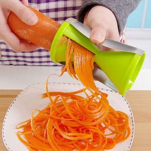Wholesale 4-in-1 Spiral Funnel <b>Shredder</b> 4 Types of Blades Kitchen Spiral <b>Vegetable</b> Slicer Salad Tool - Product Image 1