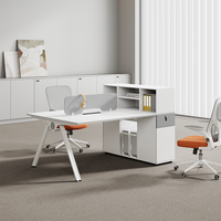 Bureau d'ordinateur automatique moderne en bois avec chaise, poste de travail combiné pour le bureau et la maison