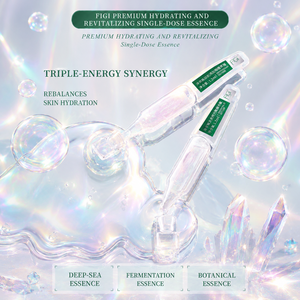 Sérum <span class=keywords><strong>Ampoule</strong></span> Hydratant FiGi Tremella & <span class=keywords><strong>Eau</strong></span> <span class=keywords><strong>de</strong></span> <span class=keywords><strong>Mer</strong></span> 1,2 ml*30 – Hydratation Profonde, Apaisant Doux, Essence Faciale Quotidienne Jetable - Product Image 1