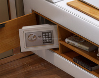 Lit intelligent sexy à succès, lit double en cuir de luxe pour chambre à coucher, lit tatami électrique moderne, lit queen-size avec projecteur