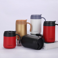 Tasse à café sous vide avec poignée, gobelet Double paroi en acier inoxydable pour Sublimation, 120z 16OZ, vente en gros, 2021, livraison gratuite