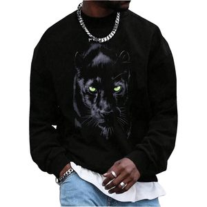 Sweat-shirt personnalisé pour homme, col rond, manches longues, pull en tricot, manches régulières, design imprimé - Product Image 2