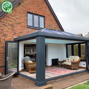 Bốn mùa tam giác miễn phí đứng năng lượng mặt trời Patio Kính Ngoài Trời nhà mùa đông sunroom khung nhôm nhà kính - Product Image 5