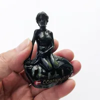 Europe Danemark Aimant de réfrigérateur 3D en résine Souvenirs touristiques Autocollants magnétiques Collection de voyage Cadeau