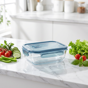 Nouveau verre à emporter nourriture boîtes à lunch micro-ondes bureau boîte à lunch pour adultes enfants enfants couvercle à dégagement d'air personnalisé avec logo - Product Image 4