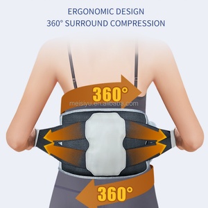 Ceinture de soutien lombaire gonflable à pression d'air avec massage par vibration, décompression, chaleur au graphène et infrarouge lointain - Product Image 6