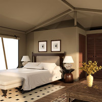 Tente de glamping de luxe imperméable QuickDeploy pour safari, hôtel-resort extérieur, maison modulaire préfabriquée, villa à installation rapide, durable et confortable