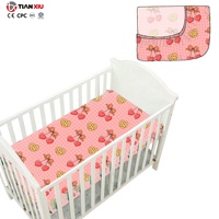 Nouvelle Arrivée Drap de Lit Bébé en Mousseline Doux Imprimé Personnalisé Drap de Berceau Toutes Saisons Literie Bébé Vente en Gros OEM Faible MOQ