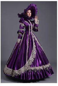 QQWZ019 Renaissance Königin Prinzessin Ballkleider Marie Antoinette Kostüm Abend Frau Vestido Feminino Kleid Prom Cocktail kleid - Product Image 4