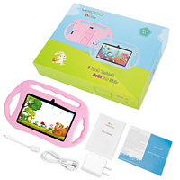 Nouvelle tablette Android pour enfants Veidoo 7 pouces avec double caméra WiFi 1024 x 600, jeux éducatifs, cadeau, processeur quadricœur 1 Go/16 Go, pour garçons et filles